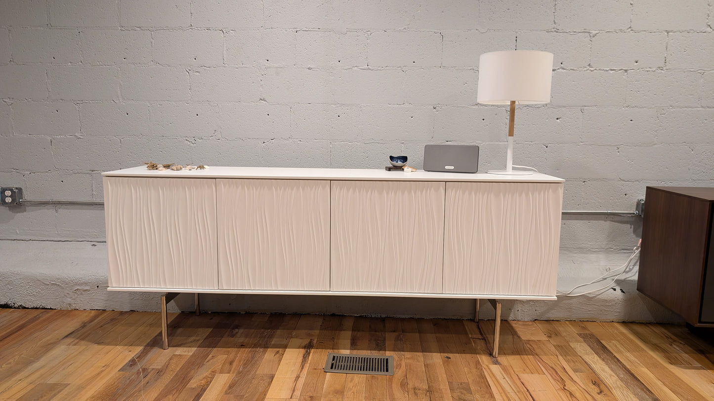 BDI 7109 Tanami Quad Credenza in White - Floor Sample