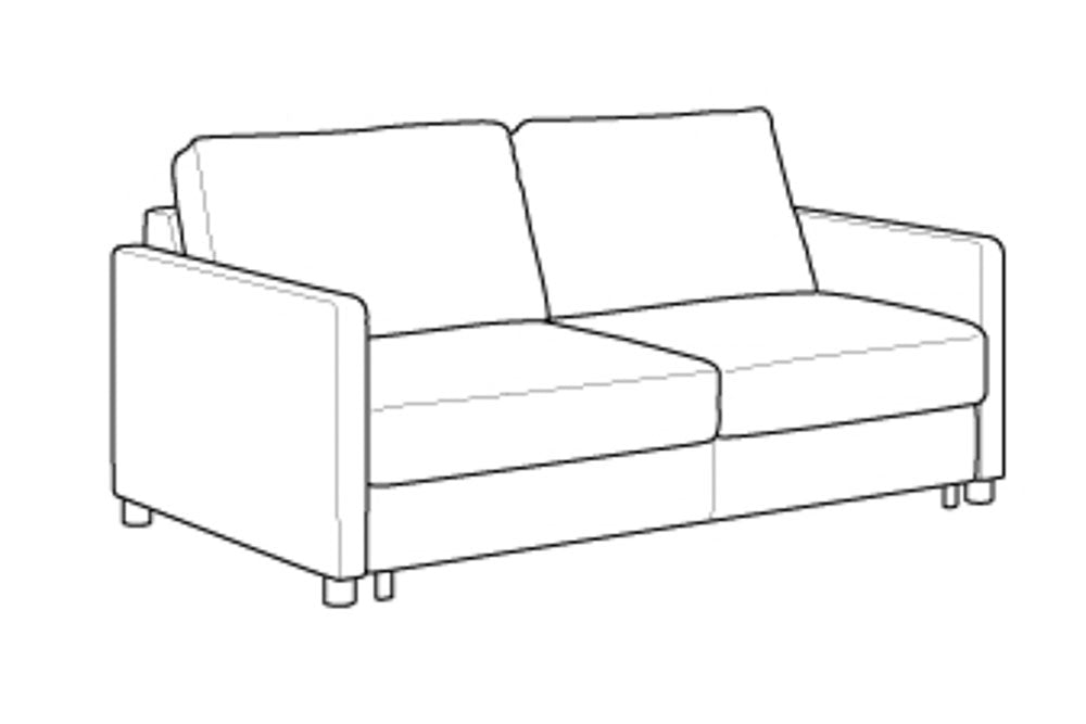 Custom Luonto Polar Sleeper Sofa with Level Function