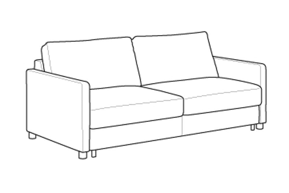 Custom Luonto Polar Sleeper Sofa with Level Function