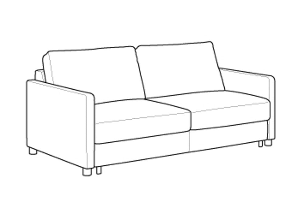 Custom Luonto Polar Sleeper Sofa with Level Function