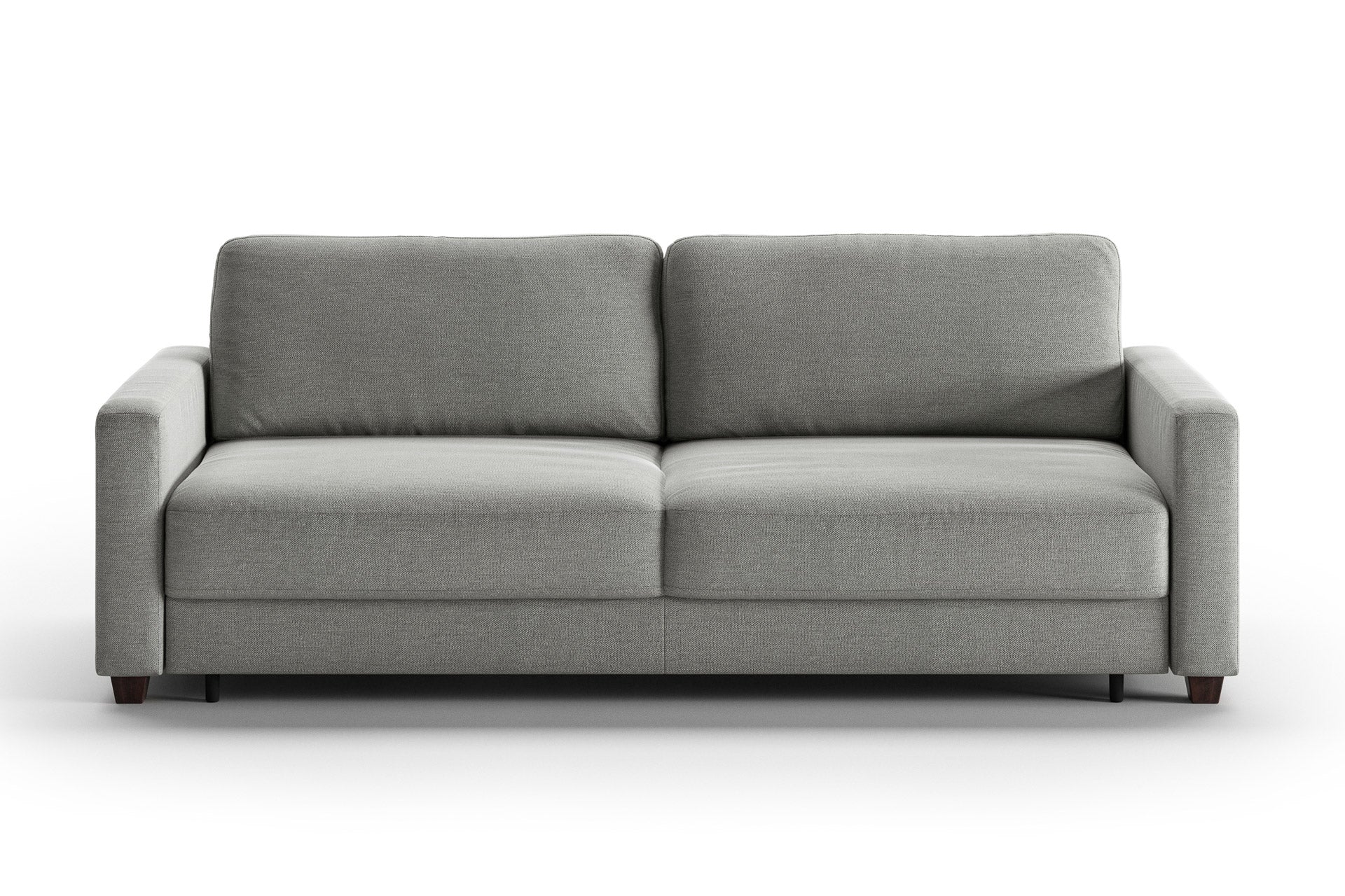 Luonto Hampton Sleeper Sofa - King in Rodeo 104 - Walnut leg - Closed - front view
