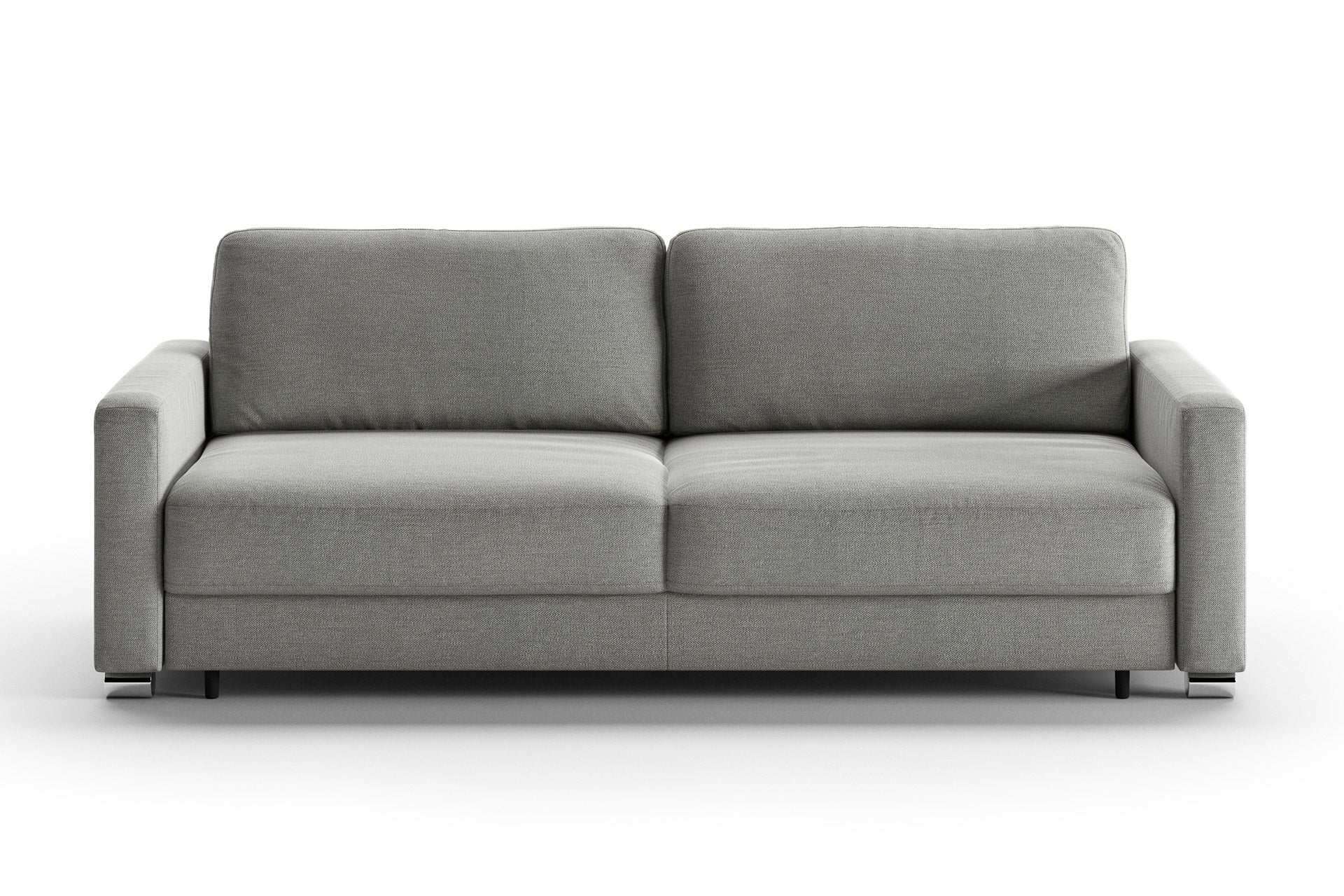 Luonto Hampton Sleeper Sofa - King in Rodeo 104 - Chrome leg - Closed - front view