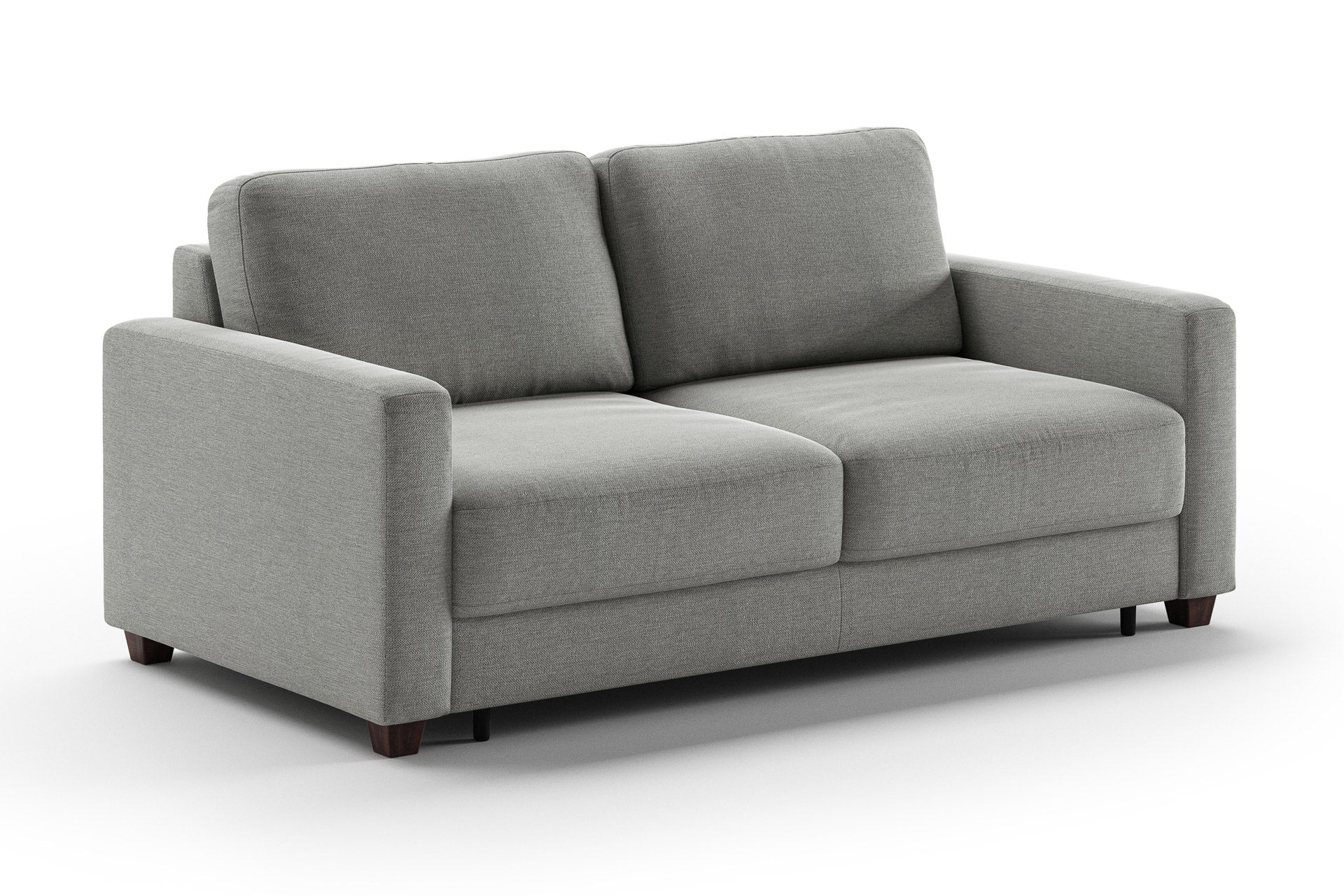 Luonto Hampton Sleeper Sofa - Queen in Rodeo 104 - Walnut leg - Closed - angle view