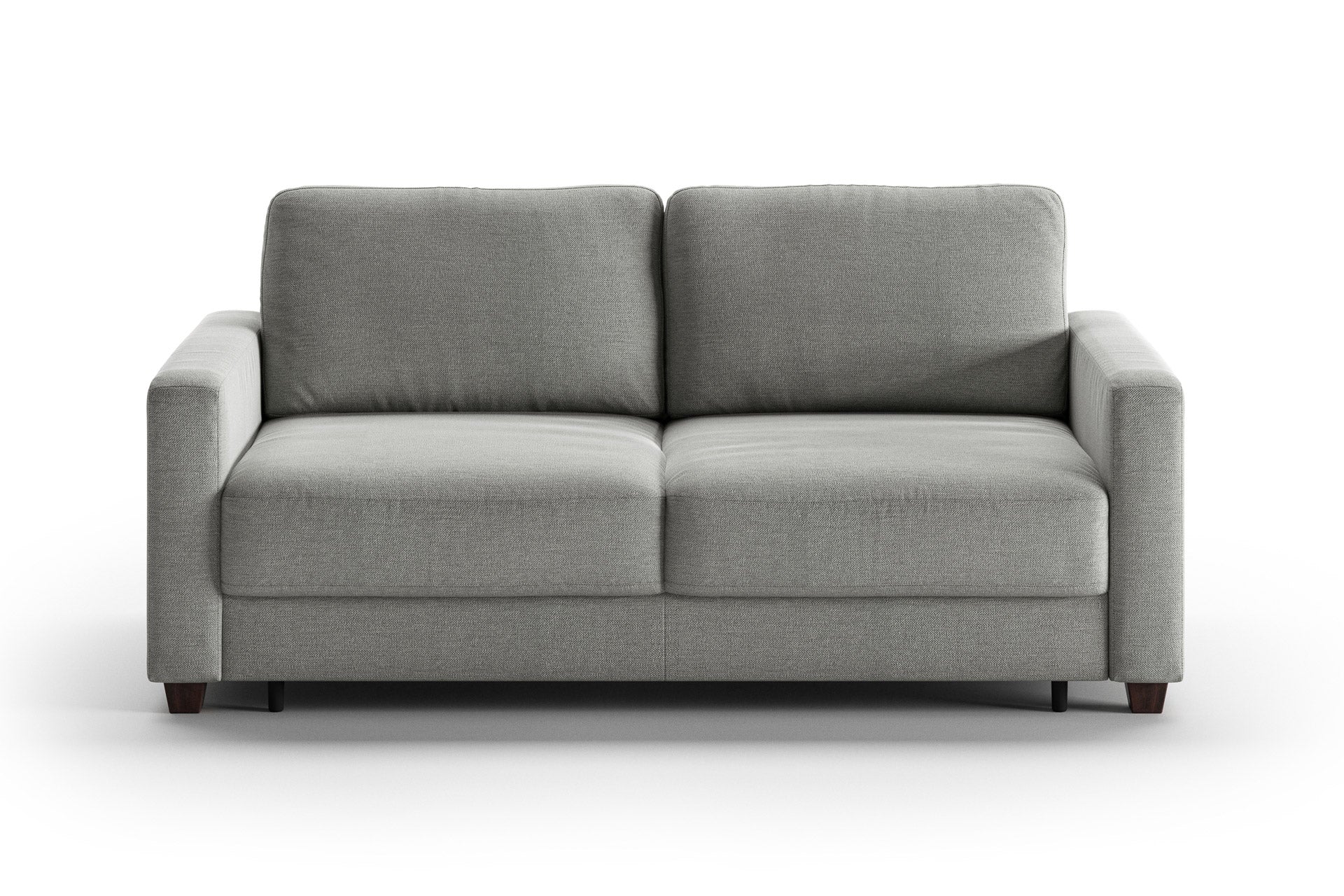 Luonto Hampton Sleeper Sofa - Queen in Rodeo 104 - Walnut leg - Closed - front view