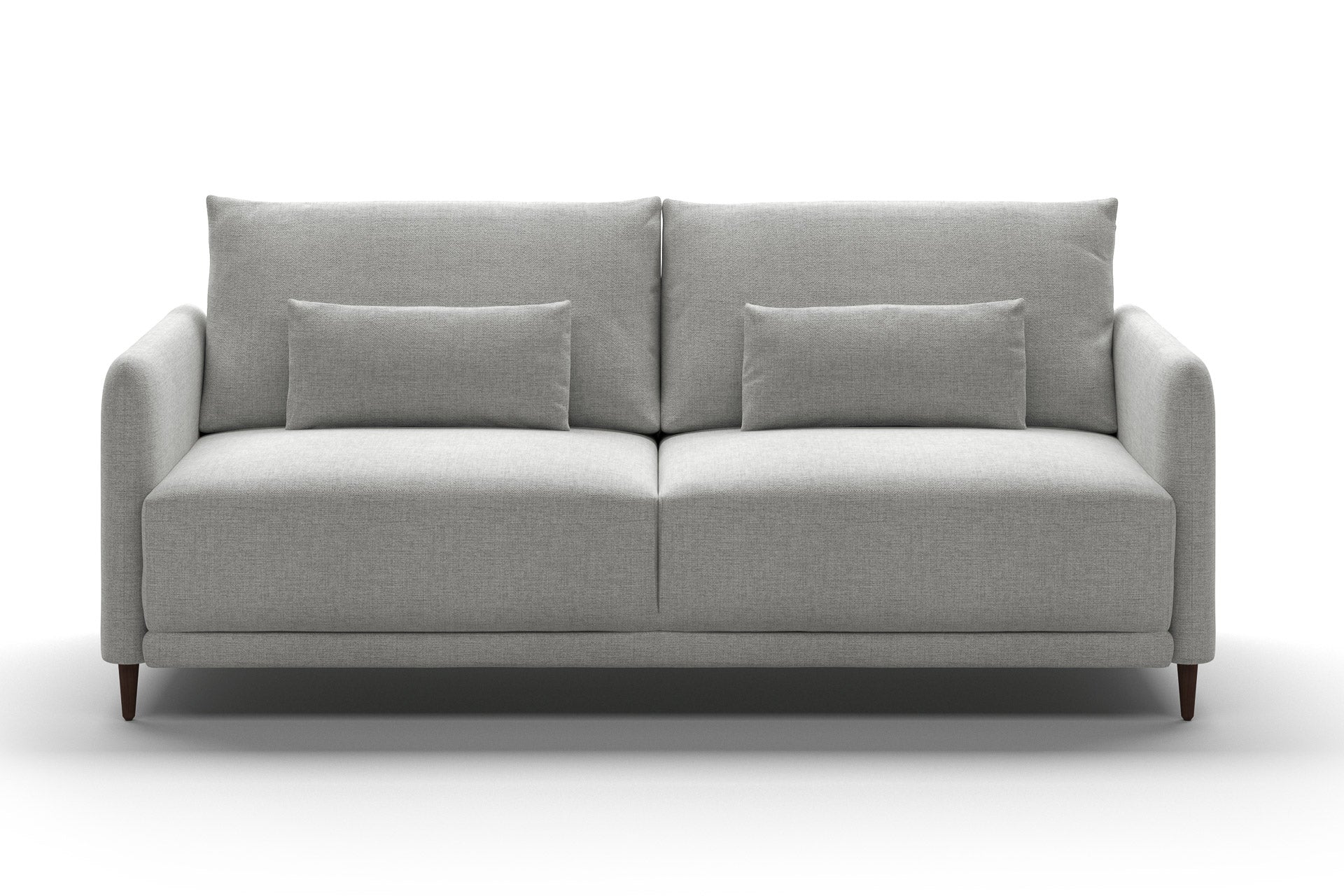 Luonto Haven Sleeper Sofa - King in Atlantic 01 - Walnut leg - Closed - front view