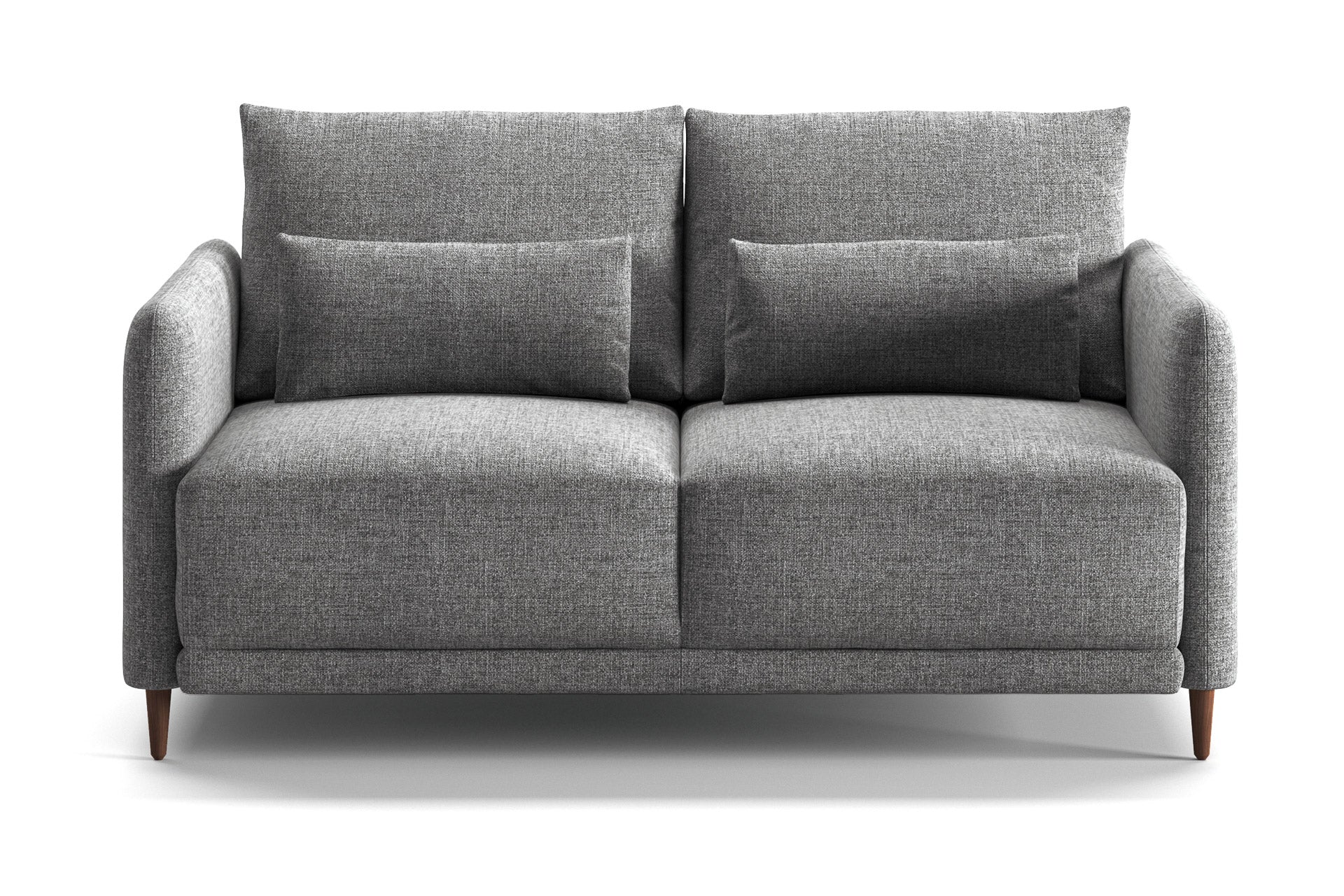 Luonto Haven Sleeper Sofa - Queen in Atlantic 07 - Walnut leg - Closed - front view