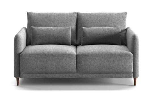 Luonto Haven Sleeper Sofa - Queen in Atlantic 07 - Walnut leg - Closed - front view