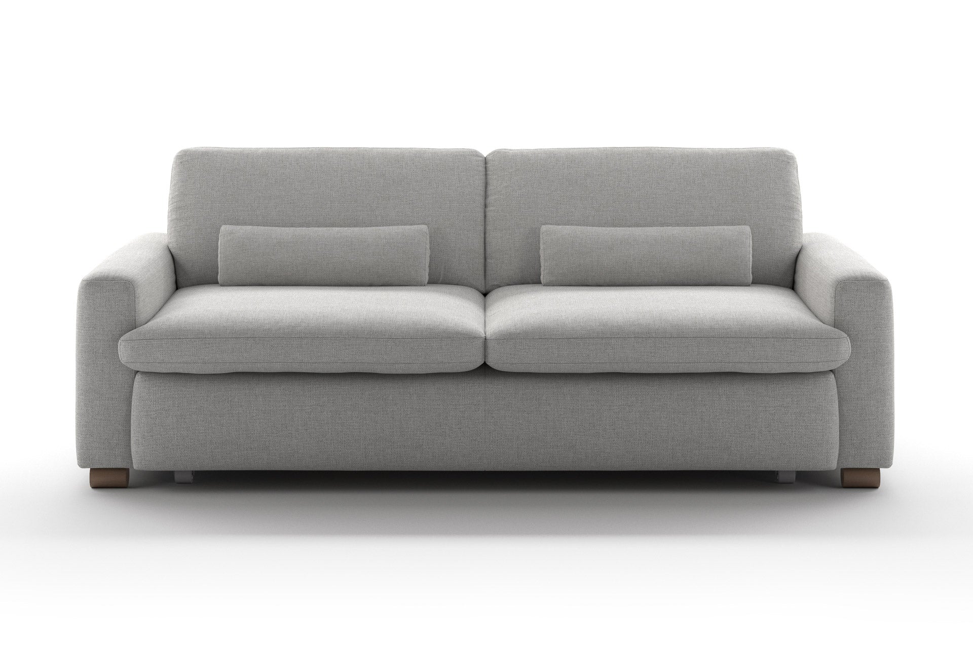 Luonto Kai Sleeper Sofa - Full in Oasis 15 - Walnut leg - Closed - front view
