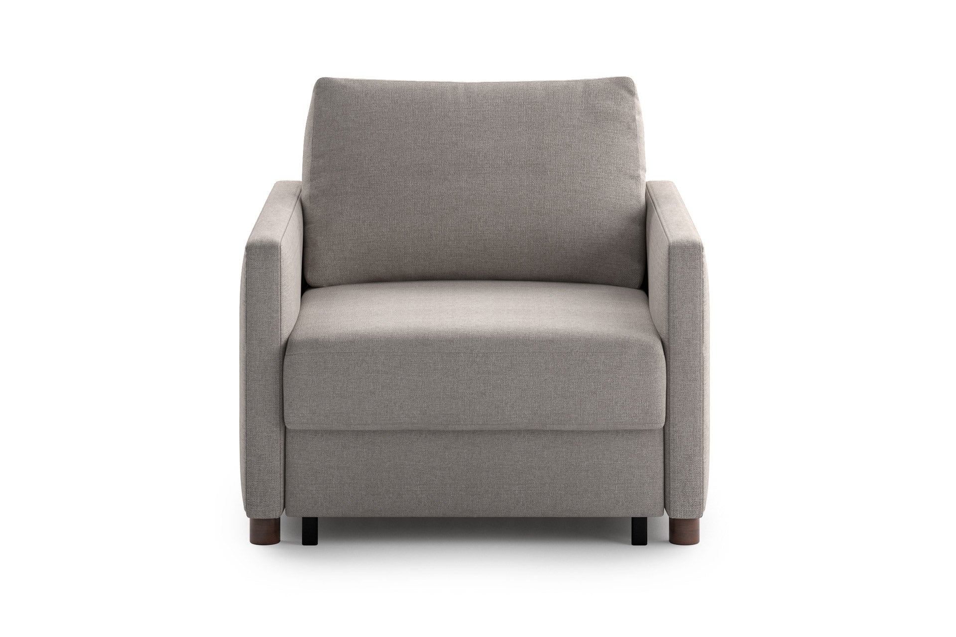 Luonto Polar Sleeper Sofa - Cot in Oasis 01 - Walnut leg - Closed - front view