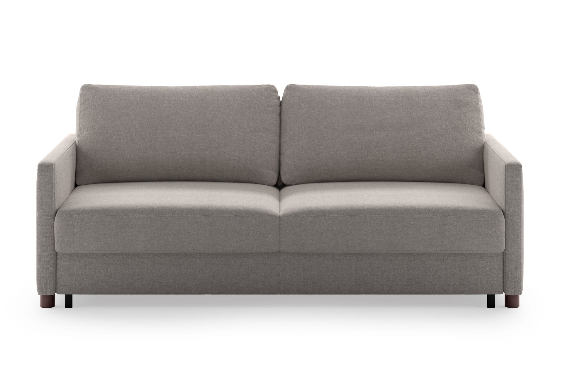 Luonto Polar Sleeper Sofa - King in Oasis 01 - Walnut leg - Closed - front view