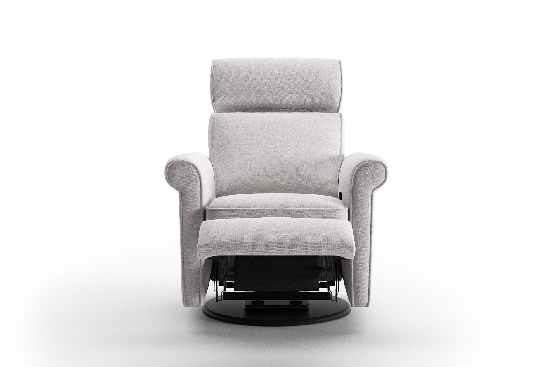 Luonto Rolled Recliner in Rene 01 - Open - front view