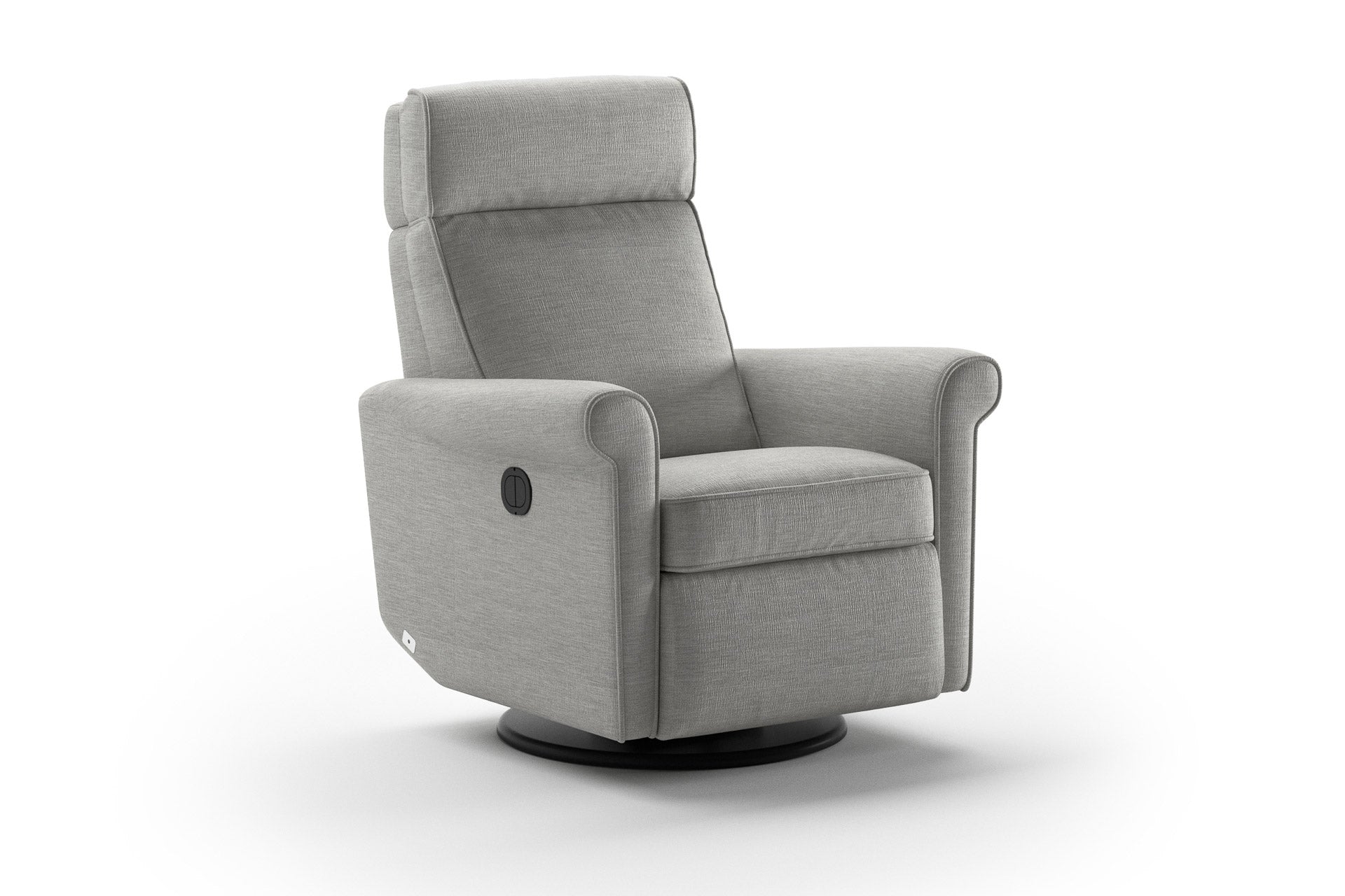 Luonto Rolled Recliner in Oliver 173 - Closed - angle view
