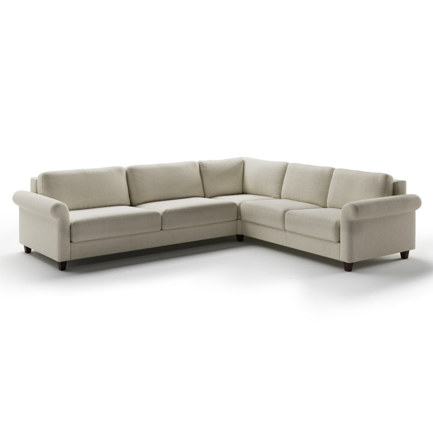 Luonto Hugo Rolled Arm King Sleeper Sectional