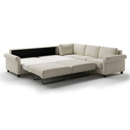 Luonto Hugo Rolled Arm King Sleeper Sectional