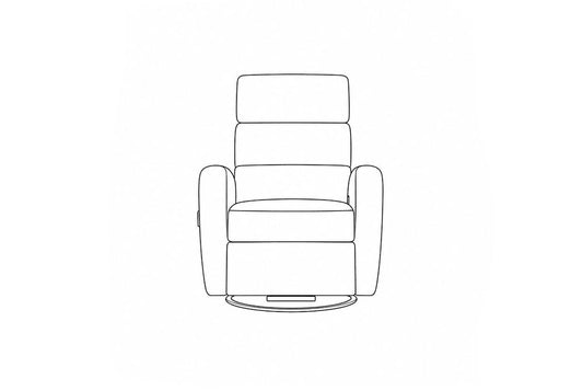 Custom Luonto Sloped Recliner with Recliner Function