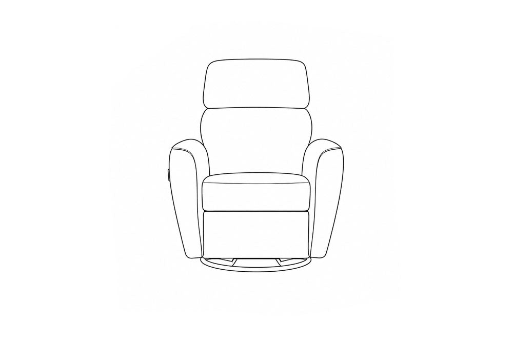 Custom Luonto Welted Recliner with Recliner Function