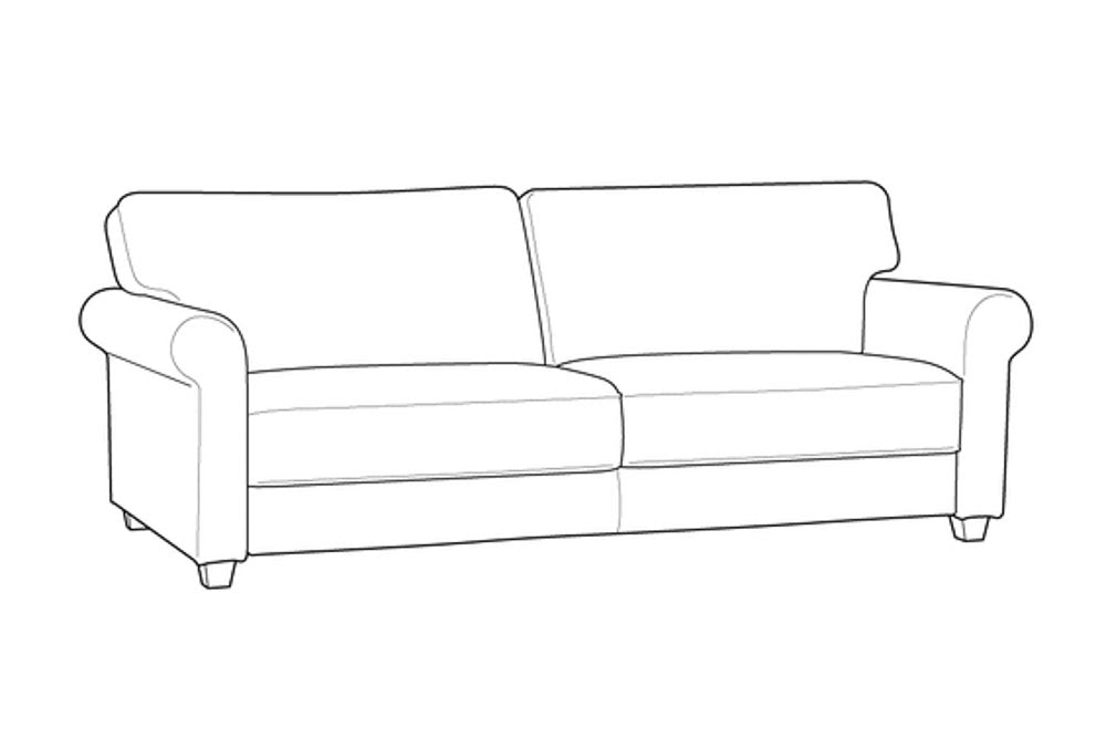 Custom Luonto Willow Sleeper Sofa with Hybrid Deluxe Function