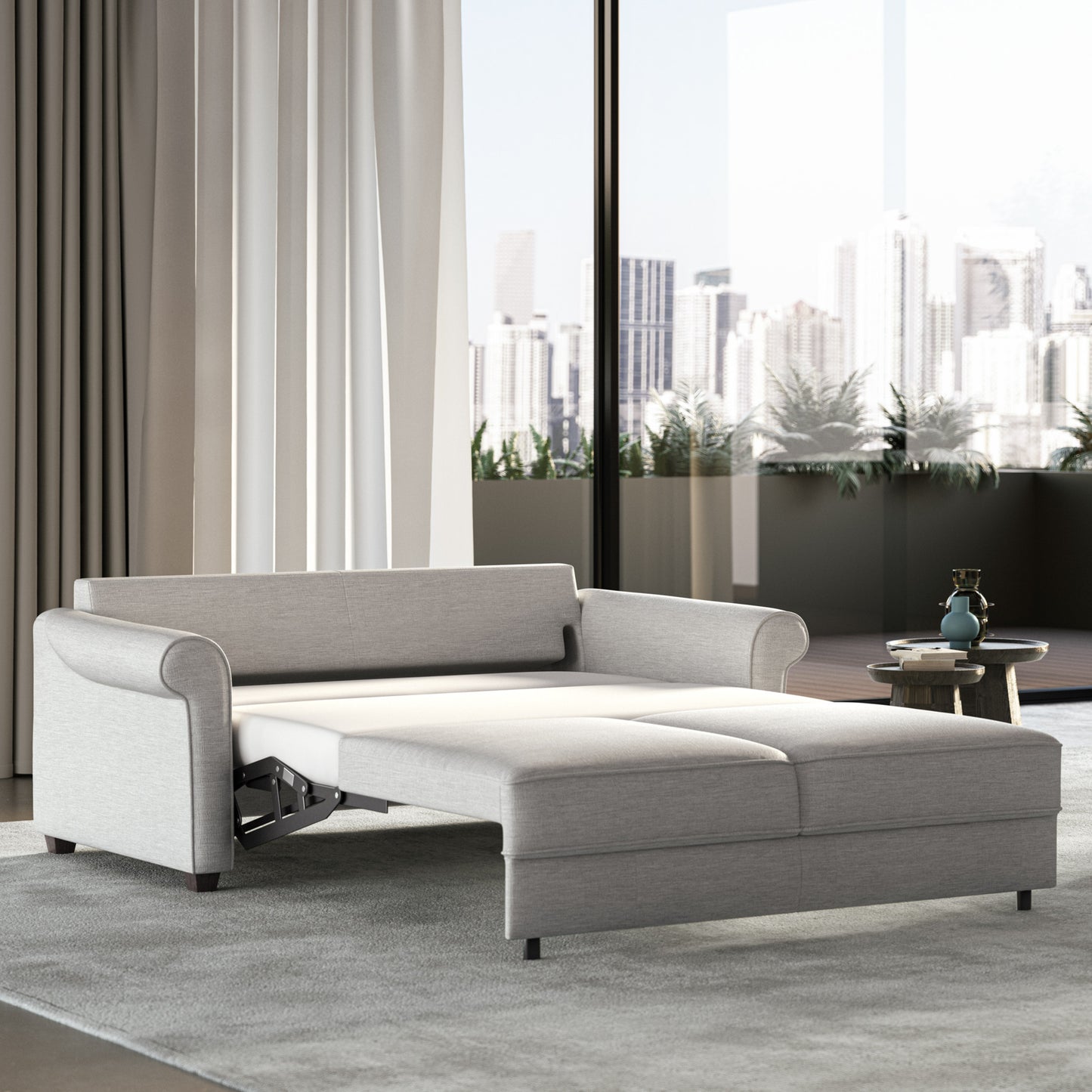 Luonto Charleston Queen Loveseat Sleeper with Level Mechanism