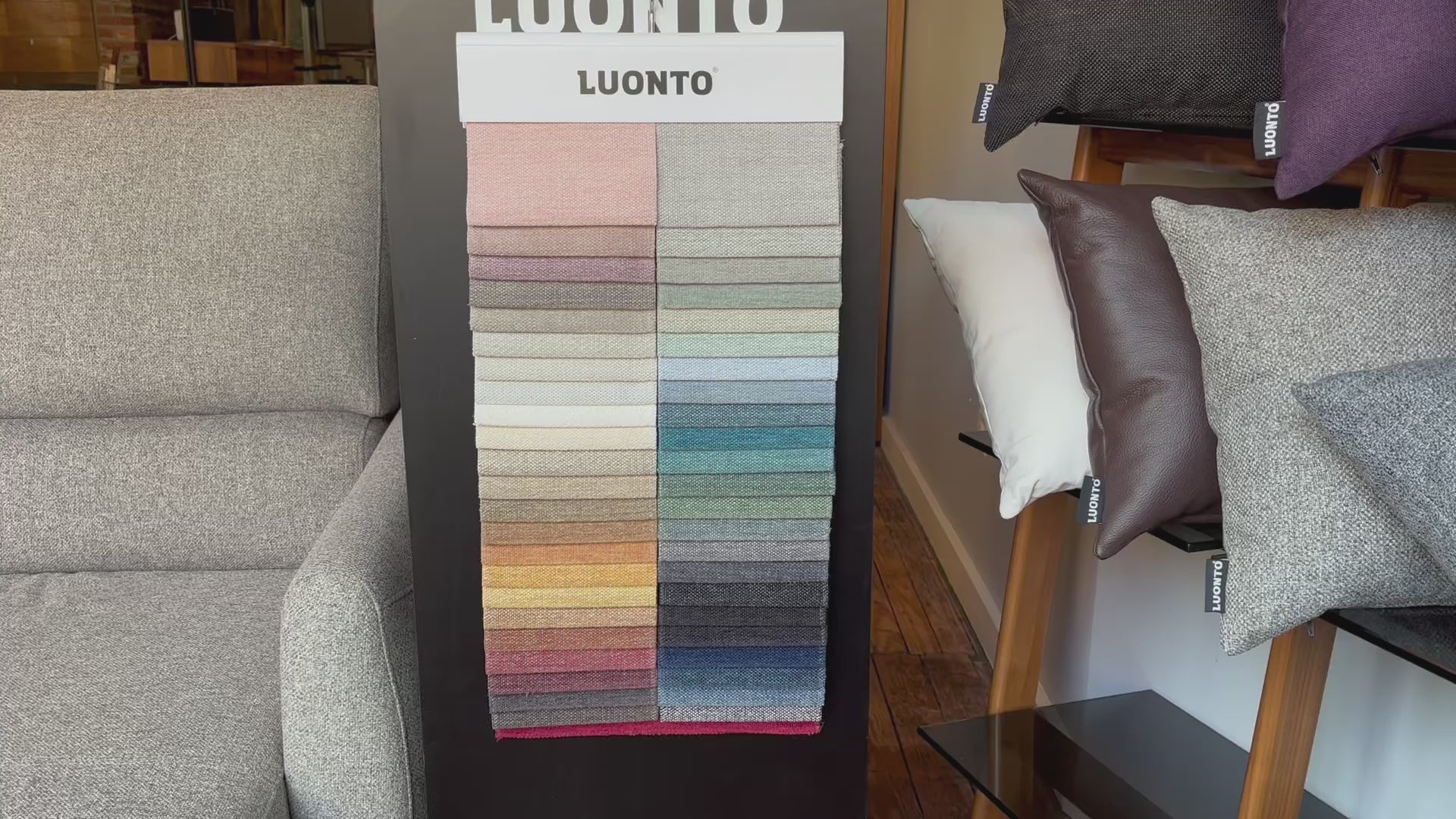 Luonto Yedi swatch board video