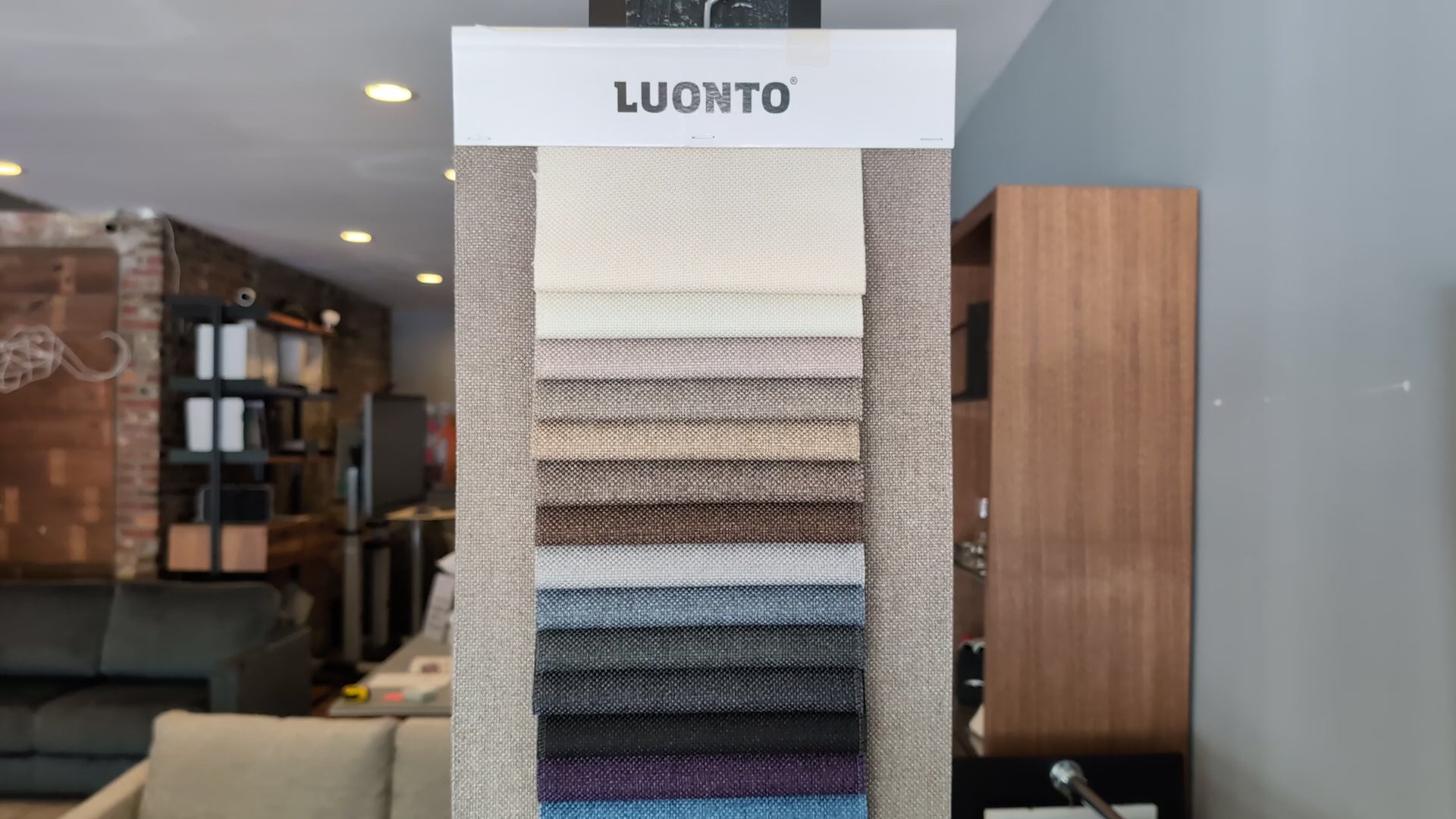 Luonto Barcelona swatch board video