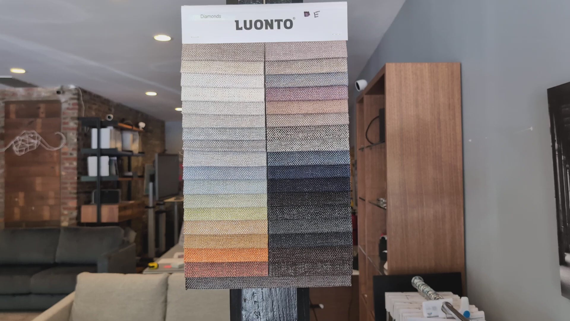 Luonto Diamonds swatch board video