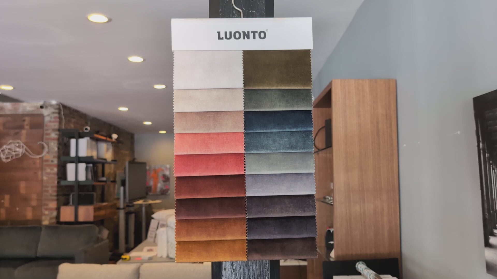 Luonto Dylan swatch board video