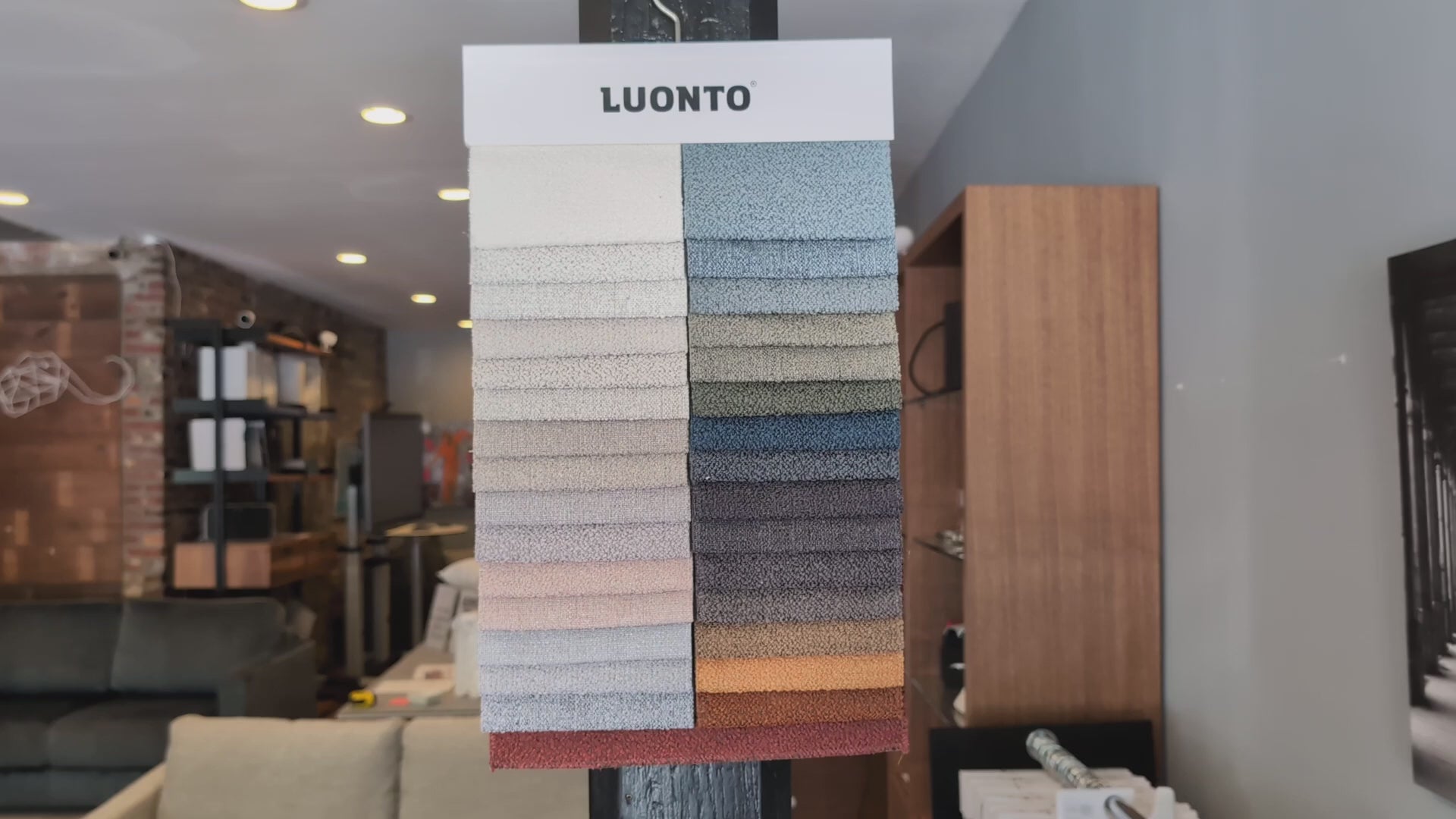 Luonto Bond swatch board video
