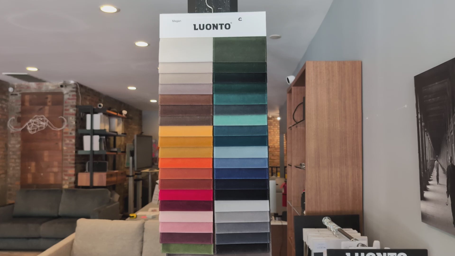Luonto Megan swatch board video