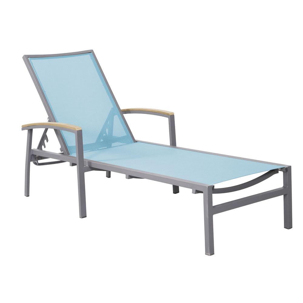Saint Lucia Chaise Lounge with Arms
